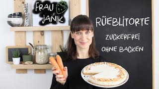 RüeblitorteKarottenkuchen ohne backen zuckerfrei vegan amp glutenfrei [upl. by Heaps]