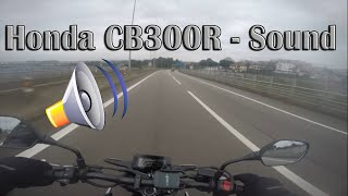 Honda CB300R  Stock Exhaust Sound Highway and a very cloudy day [upl. by Eeslehc559]