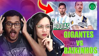 ♫ GIGANTES vs BAIXINHOS  Paródia Pega a Receita  MC Dede e Kevinho  REACT EM CASAL [upl. by Gittel878]