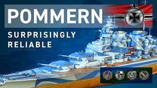 World of Warships  Pommern  Surprisingly Reliable [upl. by Sidalg]