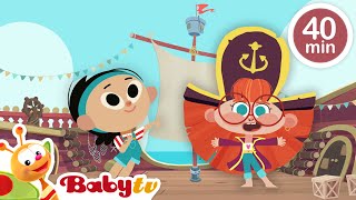 Ahoy piratas 🦜 Aventuras de caça ao tesouro para crianças  Vídeos para crianças BabyTVBR [upl. by Rhodie157]