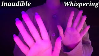 ASMR Inaudible whispering with hand movements 😴 [upl. by Wendie]