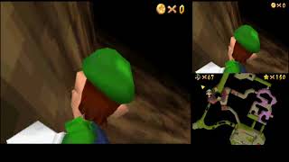 SM64DS HMC MetalHead Wario Can Move 3688 Luigi [upl. by Eednarb378]