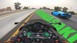 ЗАРУБА KAWASAKI H2 VS LAMBORGHINI  МОТО ЭТО ЖИЗНЬ [upl. by Aseneg]