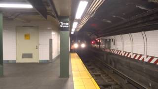 NYC Subway Special Times Squarebound R188 7 Wrong Railing Into Times Square42nd St Tk1 [upl. by Netram]