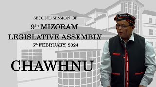 2ND SESSION OF THE NINTH MIZORAM LEGISLATIVE ASSEMBLY  5th MARCH 2024 THAWHLEHNI CHAWHNU  LIVE [upl. by Reitman303]