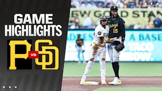 Pirates vs Padres Game Highlights 81324  MLB Highlights [upl. by Leimaj194]