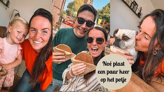 DM SHOPLOG FEESTJE IN HET DORP EN NOÉ PLAST OP HET POTJE ❤️  MAMAVLOG  Cinns World [upl. by Nino]