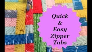 TipsnTricks Tuesday How to make Quick and easy Zipper Tabs [upl. by Nytsirc551]