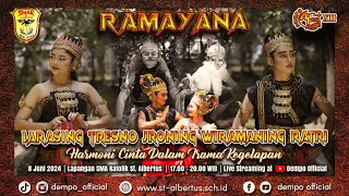 🎭ART FESTIVAL XII  RAMAYANA🎭  quotLARASING TRESNO JRONING WIRAMANING RATRIquot [upl. by Alys523]