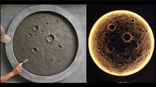 Making your own moon is very easy with cement [upl. by Aynekat]