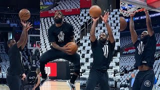 Kyrie Irving FULL Pregame Workout Finishes At Rim Bag Work And Shooting [upl. by Limemann]