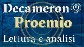 Letteratura italiana 23 Il Proemio del Decameron [upl. by Klinges]