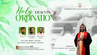 DEACON ORDINATION  JOMON B SONU OOMMEN BLESSON KOSHY  ENATHU MAR THOMA CHURCH  DSMC MEDIA [upl. by Mannos294]