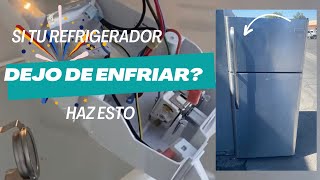 Como reparar un refrigerador cuando no enfría abajo ni arriba fácil✅ [upl. by Emlynn]