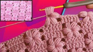 How to make Easy Flower Crochet Pattern for Blanket Crochet Tutorial  beginners  Loop2loopw1y [upl. by Duwad949]