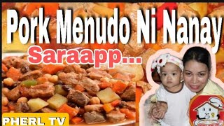 Quick n Easy Pork Menudo With Mama Sita Meat Stew Mix PanlasangPinoy ulam Menudo Recipe PherlTV [upl. by Conti]