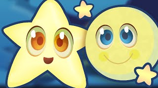 TWINKLE TWINKLE LITTLE STAR Nursery Rhyme Video with Lyrics  Simple But Super Cute Song [upl. by Brocklin]