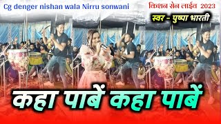 Kaha Pabe Kaha Pabe Cg Song  Kishan Sen Live Program  Cg Denger Nishan Wala Nirru Sonwani [upl. by Neelyaj]