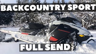 FULL SEND Hill climb on SkiDoo Backcountry Sport 600 EFI 2021 [upl. by Nednil]