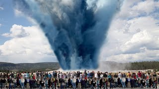 YELLOWSTONE Giant Geyser ERUPTS Without Warning [upl. by Chariot475]