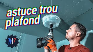 ASTUCE pour REPERER et PERCER un TROU au PLAFOND [upl. by Price324]