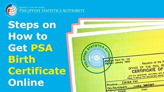 Steps on How to Get PSA BIRTH CERTIFICATE Online [upl. by Kalikow]