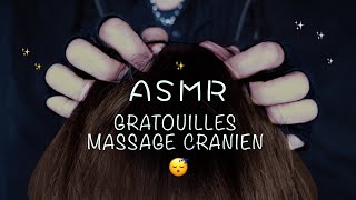 ASMR Gratouilles de la tête 100 SLEEP Cranial massage no talking asmrsleep asmrsounds brushing [upl. by Subir]