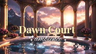 Dawn Court  ACOWAR High Lord Meeting  1 hour music amp 1 hour ambient sound [upl. by Mallon825]