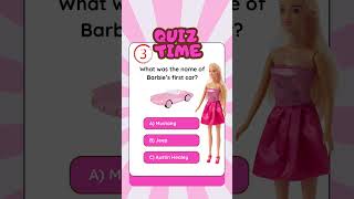 Barbie quiz time barbie trivia quiztime barbiequiz [upl. by Lenahc]