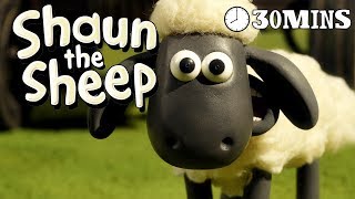 Shaun the Sheep 🐑 Tractor Chase  Cartoons for Kids 🐑 Full Episodes Compilation 1 hour [upl. by Towny]