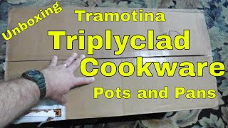 WORTH IT Unboxing Tramontina TriplyClad Cookware Pots and Pans [upl. by Pittman291]