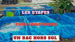 Les étapes pour construire un bac hors sol en pisciculture  Partie 1 [upl. by Lida]