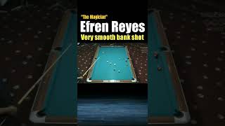 Smoothest Efren Reyes Bank Shot efrenreyes themagician efrenbatareyes [upl. by Enylhsa]