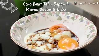 Cara Buat Telur Separuh Masak 7 Minit Confirm Jadi [upl. by Aohsoj21]