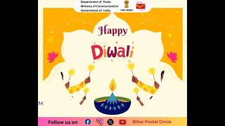 Warm greetings from Bihar Postal Circle to you and your loved ones Happy Diwali ✨💌 [upl. by Marrilee]