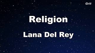 Religion  Lana Del Rey Karaoke【With Guide Melody】 [upl. by Tuck]