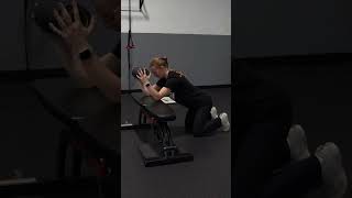 Kneeling Rocking Bench T Spine Lat Stretch w Foam [upl. by Bum855]