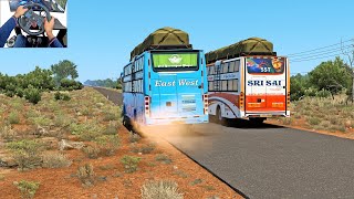 Too Fast  Bus Racing amp Chasing  Dangerous Overtaking On Narrow Road [upl. by Atiran]