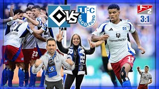 31 HSV mit TRAUMHALBZEIT zum Sieg in Unterzahl 🔥 MAGDEBURGER SERIE ENDET❕Stadionvlog HSV VS 1 FCM [upl. by Gut]