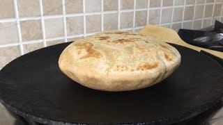 Whole Wheat Pita Bread  Pita on Stove Top  No Oven [upl. by Ihsorih169]