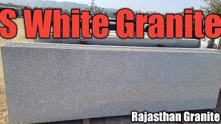 S white granite  white granite  low price granite  kishangarh marble mandi me granite ka bhav [upl. by Anibor618]