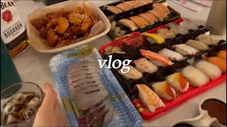 VLOGㅣ일상ㅣ소고기에 소주ㅣ초밥에 위스키ㅣ나초에 맥주ㅣ아침밥ㅣ집밥ㅣ맞벌이 자영업자 부부 브이로그 [upl. by Revilo]