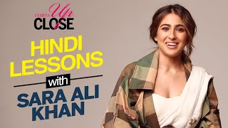 Hindi Lessons with Sara Ali Khan  Date Or Hate Ft Sara Ali Khan  Femina Up Close [upl. by Nnyllaf758]