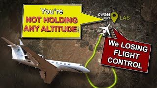 Airplane CANT MAINTAIN altitude Flight Control PROBLEMS during climb REAL ATC [upl. by Armand871]