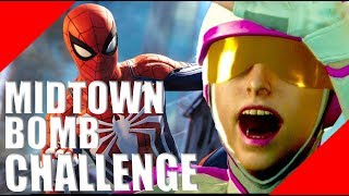 Silver Lining Screwball Bomb Challenge Midtown  SpiderMan PS4 GamePlay [upl. by Sydel]