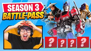 New SEASON 3 BATTLE PASS in Fortnite OPTIMUS PRIME [upl. by Giacinta]