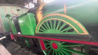 1862 Steam Locomotive and 1891 3rd Class Car C16 Madrid Spain [upl. by Theodosia]