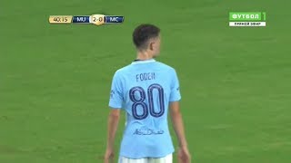 Phil Foden vs Manchester United ► Debut for Manchester City ► 20072017 [upl. by Yeliac]