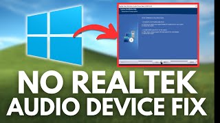 How To Fix Missing Realtek Audio Device No Volume On Windows 1011 [upl. by Vail]